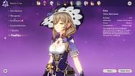 Lisa's profile page (Image via Genshin Impact)